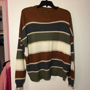 SHEIN Stripe Fall Sweater